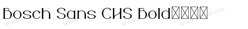 Bosch Sans CHS Bold字体转换